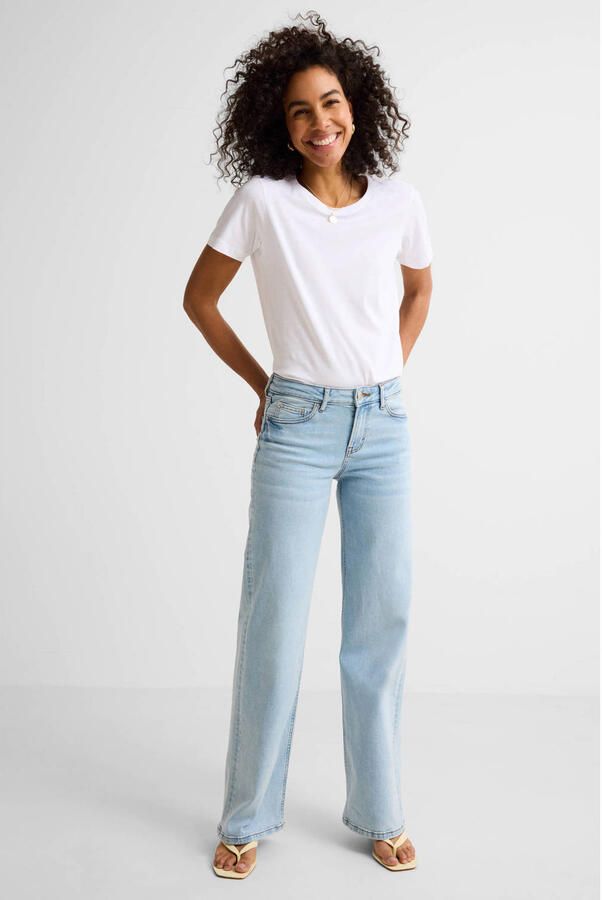 Anytime wide leg jeans light blue