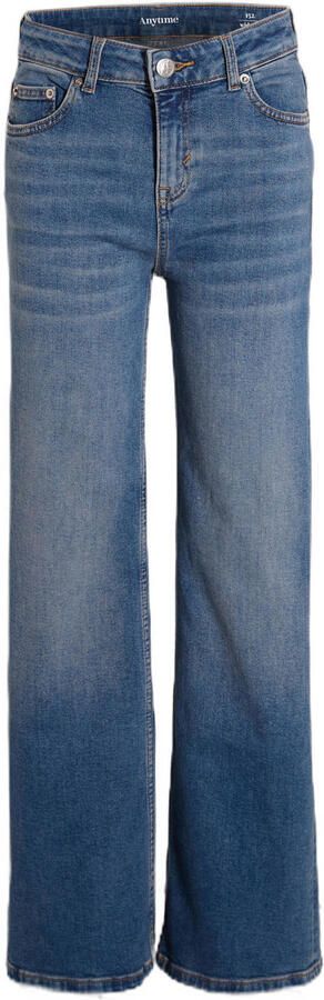 Anytime wide leg jeans medium blue denim