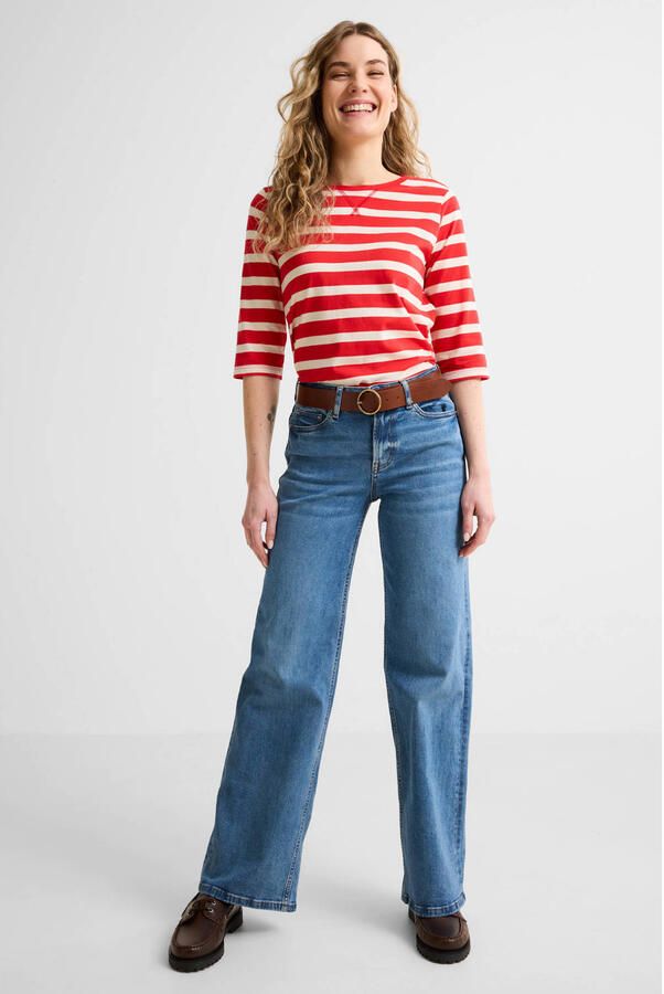 Anytime wide leg jeans mid blue