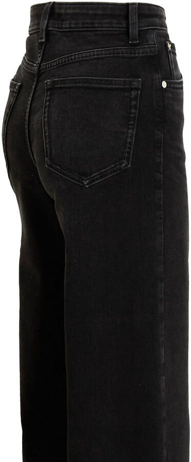 Anytime high waist wide leg jeans black