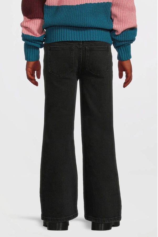 Anytime wide leg jeans zwart Meisjes Denim Effen - Foto 5