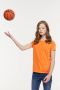 Anytime basic T-shirt oranje Meisjes Katoen Ronde hals 110 116 - Thumbnail 1