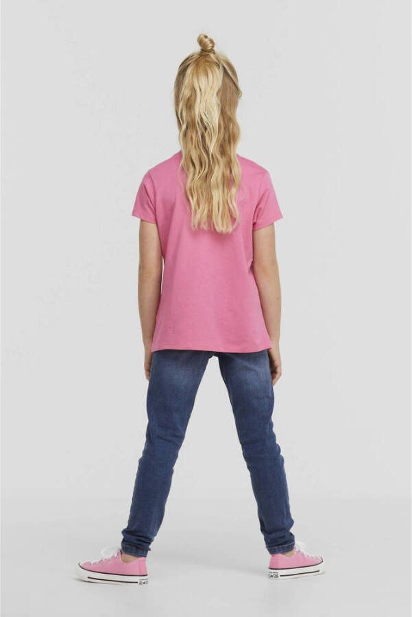 Anytime basic T-shirt roze