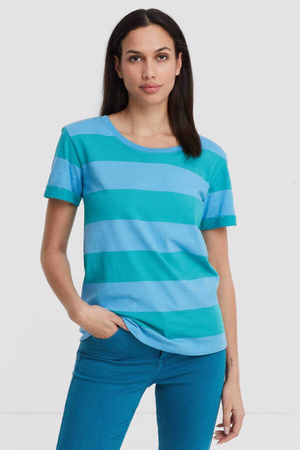 Anytime colour block gestreepte T-shirt