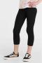 Anytime cropped legging zwart Meisjes Katoen Melée 122 128 - Thumbnail 1