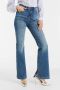 Anytime high waist flared jeans blauw - Thumbnail 1