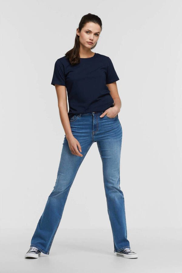 Anytime flared jeans blauw