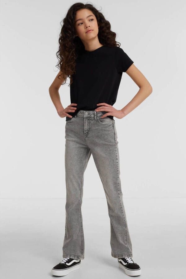 Anytime flared jeans grijs Meisjes Denim 104 | Jeans van