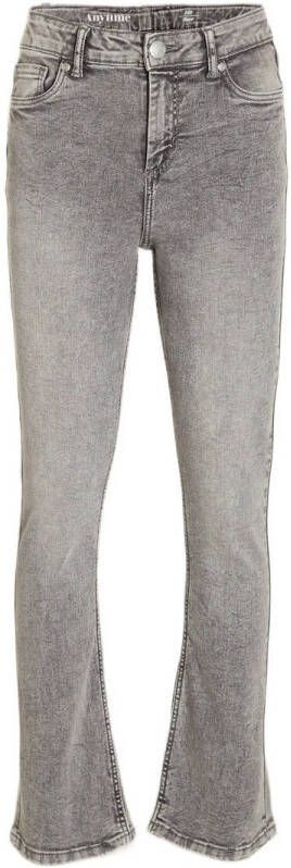 Anytime flared jeans grijs Meisjes Denim 116 | Jeans van