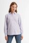 Anytime gestreepte blouse met peter pan kraag lichtblauw - Thumbnail 1