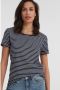 Anytime gestreepte T-shirt donkerblauw wit - Thumbnail 1