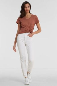 Anytime high rise skinny jeans white