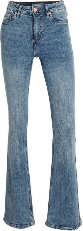Anytime lengtemaat 30 mid rise flared jeans lichtblauw