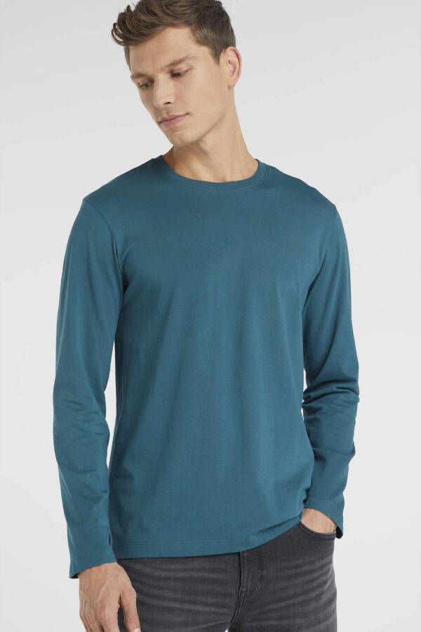 Anytime longsleeve T-shirt petrol