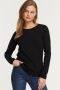 Anytime longsleeve T-shirt zwart - Thumbnail 1