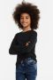Anytime longsleeve T-shirt zwart Jongens Katoen Ronde hals Effen 110 116 - Thumbnail 1