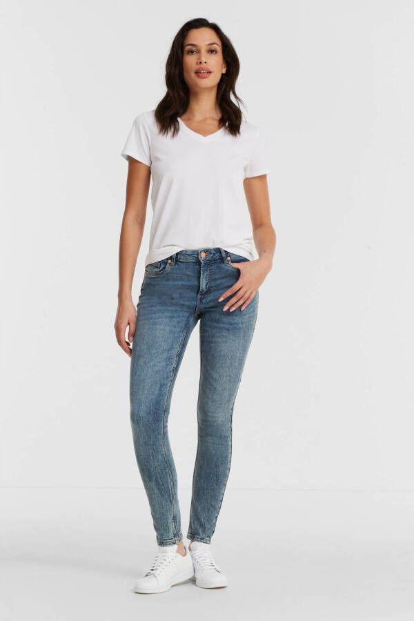Anytime mid rise skinny jeans blue