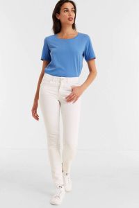Anytime mid rise skinny jeans white