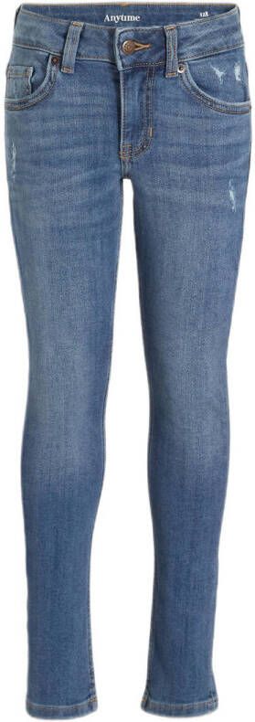 Anytime skinny fit jeans blauw Jongens Denim 116