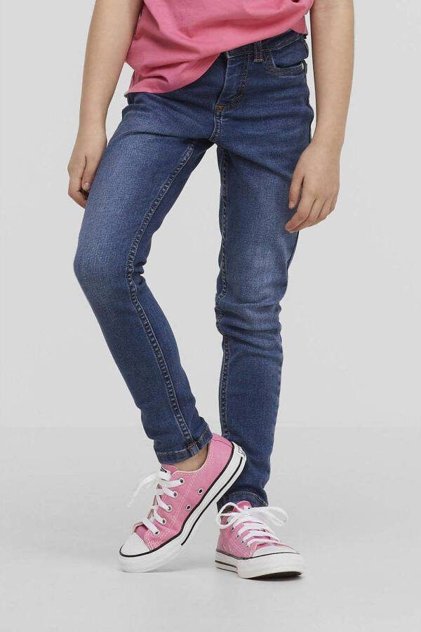 Anytime skinny jeans blue wash Blauw Meisjes Stretchdenim Effen 128