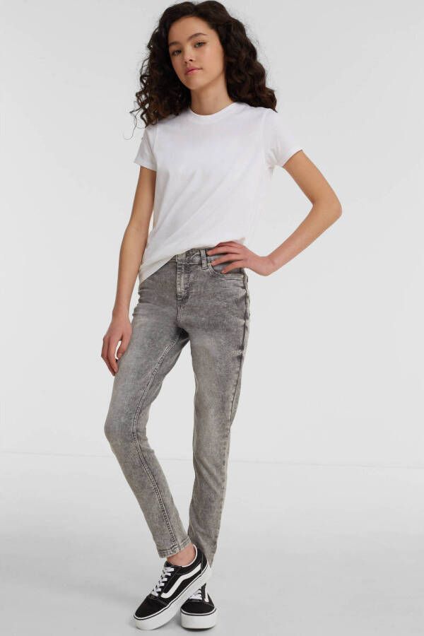 Anytime skinny jeans grijs Meisjes Denim 104 | Jeans van