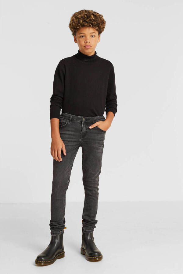 Anytime skinny jeans zwart Jongens Stretchdenim 104