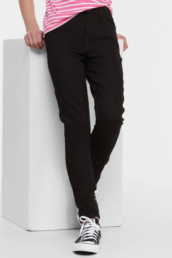 Anytime skinny jeans black Zwart Meisjes Stretchdenim Effen 122
