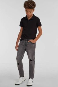 Anytime slim fit jeans donkergrijs