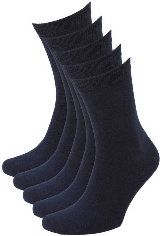 Anytime sokken donkerblauw (set van 5)