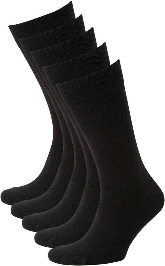 Anytime sokken set van 5 zwart
