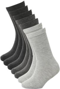 Anytime sokken set van 7 grijs
