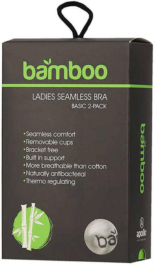 Apollo Bamboe Bh dames Zonder beugel 2-Pack - Foto 3