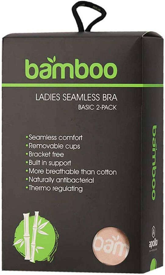 Apollo Bamboe Bh dames Zonder beugel 2-Pack - Foto 3