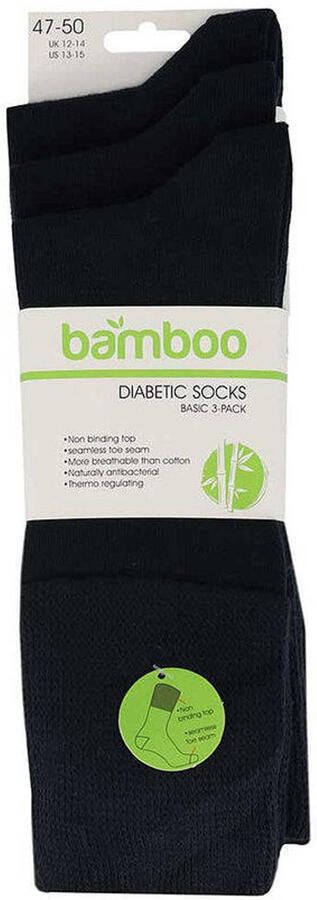 Apollo Bamboe diabetes sokken 3-Pack - Foto 3