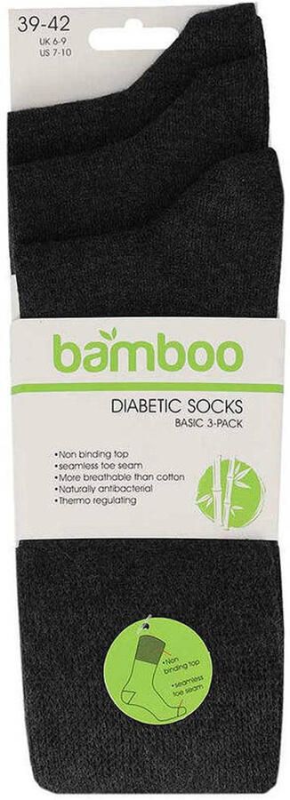 Apollo Bamboe diabetes sokken 3-Pack - Foto 3