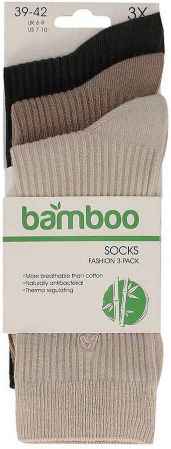 Apollo Bamboe sokken 2 x 2 rib 6-Pack - Foto 3