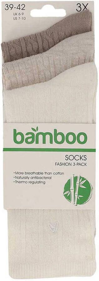Apollo Bamboe sokken Kabelstructuur 6-Pack - Foto 3