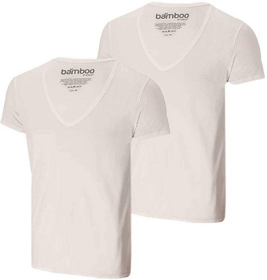 Apollo Bamboe T-shirt Diepe V-Hals 2-Pack
