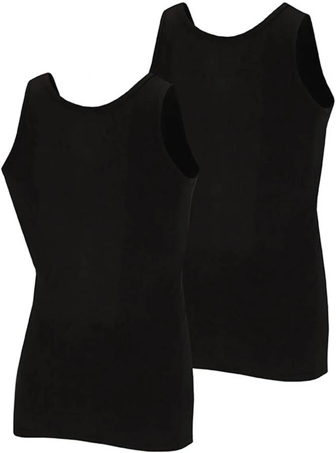 Apollo hemd met bamboe (set van 2) zwart