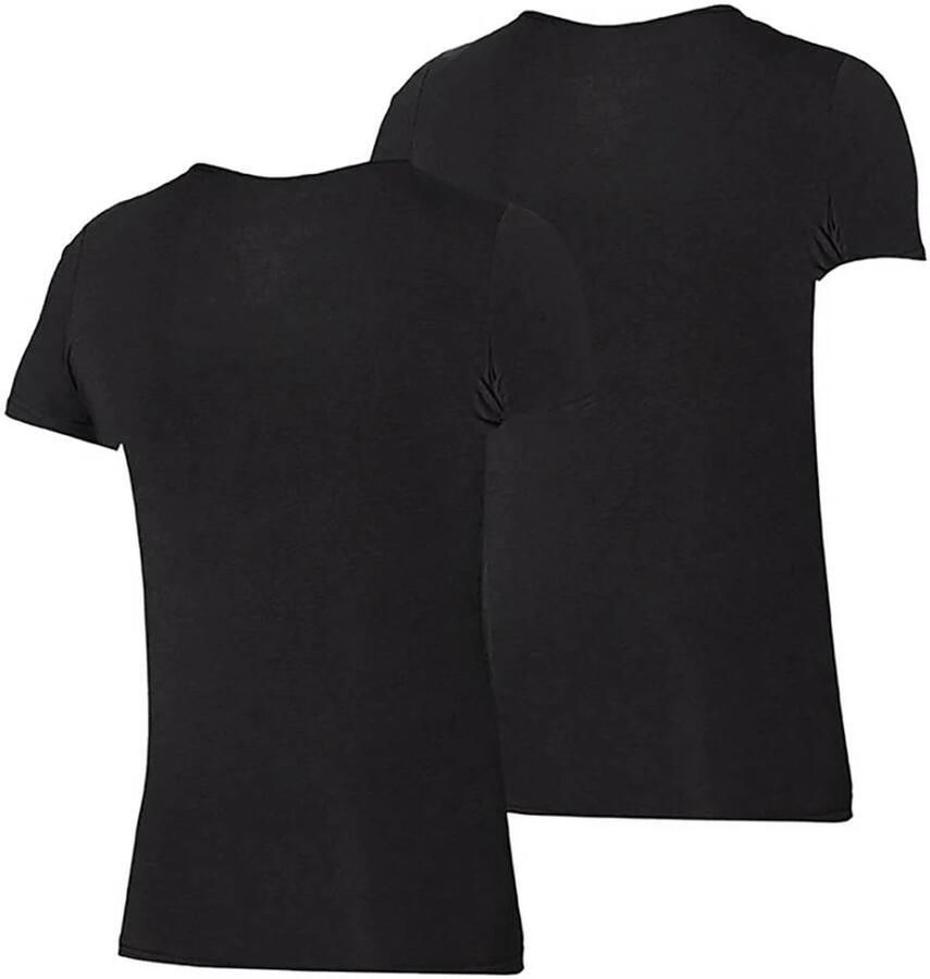 Apollo ondershirt met bamboe (set van 2) zwart