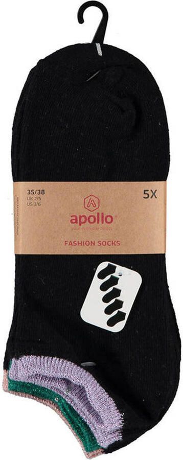 Apollo Sneakersokken Glitter Lurex 15-Pak - Foto 3