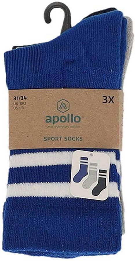 Apollo Sokken Unisex Multi blauw 6-Pack - Foto 3