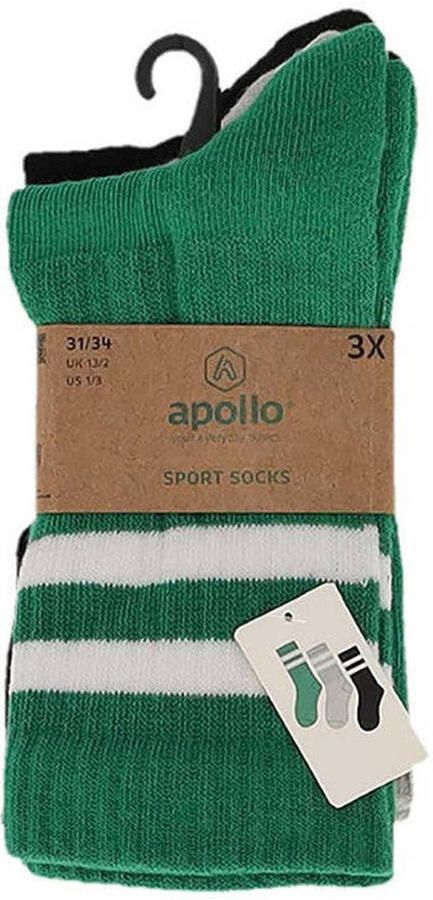 Apollo Sokken Unisex Multi groen 6-Pack - Foto 3