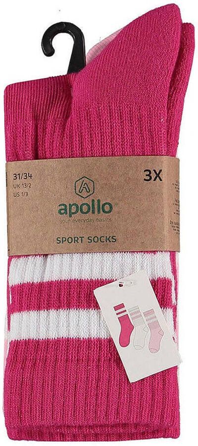Apollo Sokken Unisex Multi roze 6-Pack - Foto 3
