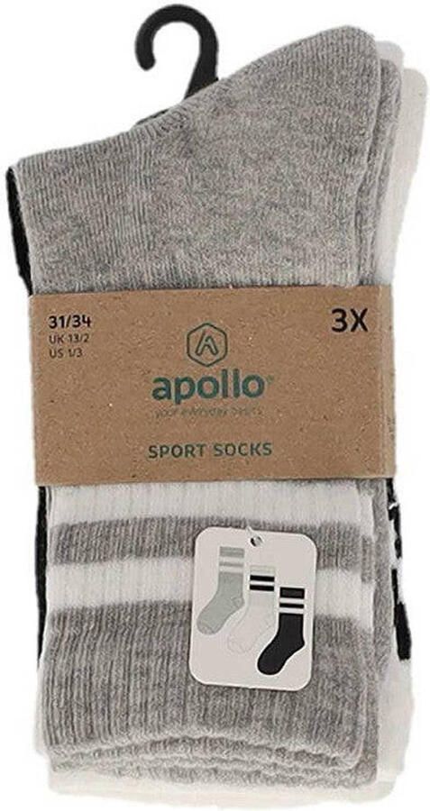 Apollo Sokken Unisex Multi zwart 6-Pack - Foto 3