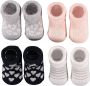 Apollo new born sokken set van 4 in een geschenkset roze wit blauw Multi Katoen 0-3 mnd - Thumbnail 1