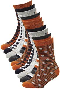 Apollo sokken met all-over print set van 10 oranje