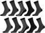 Apollo sokken met all-over print set van 10 zwart - Thumbnail 1