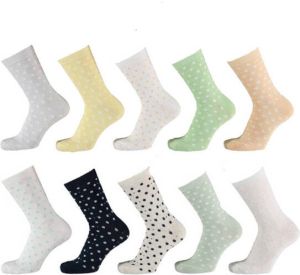 Apollo sokken met all-over stippen set van 10 multi