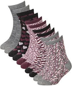 Apollo sokken set van 10 paars